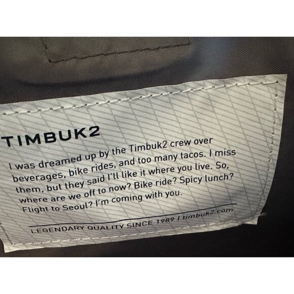 Timbuk2 Command Laptop Messenger Bag Crossbody Gray Navy Blue Travel - Picture 8 of 12